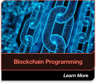 Blockchain Programming: Digital representation of interconnected chains, symbolizing blockchain technology. Learn More.